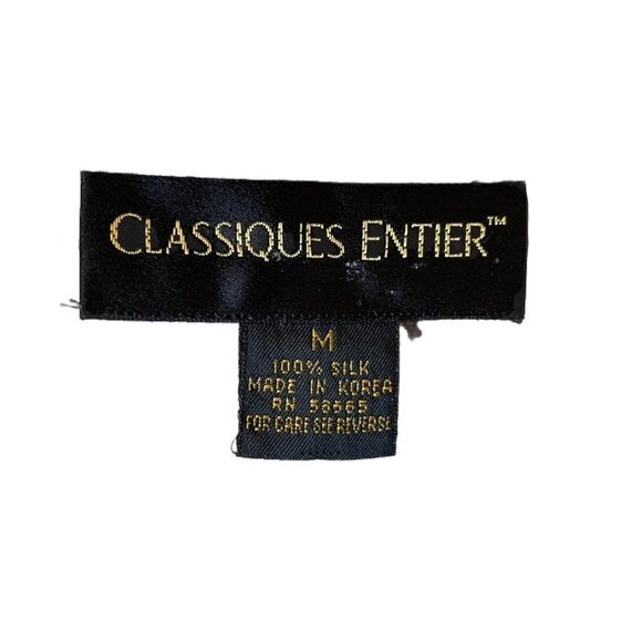 Classiques Entier 100% Silk Animal Print Blouse Size Medium - Picture 3 of 10